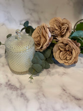 Load image into Gallery viewer, Pearlescent Clear Raindrop Geo Candle